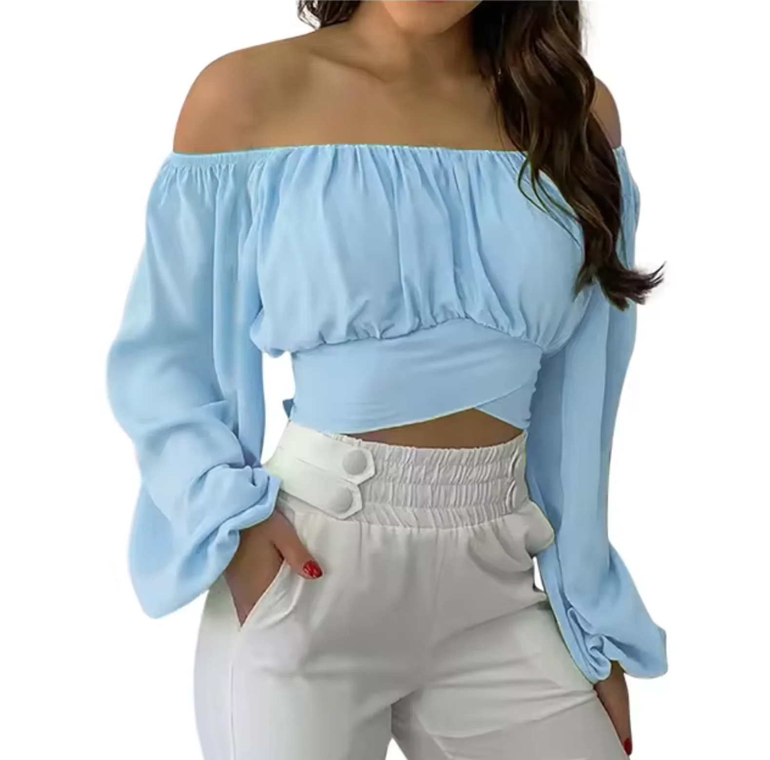 Rosella® | Off-The-Shoulder Crop Top - Image 3