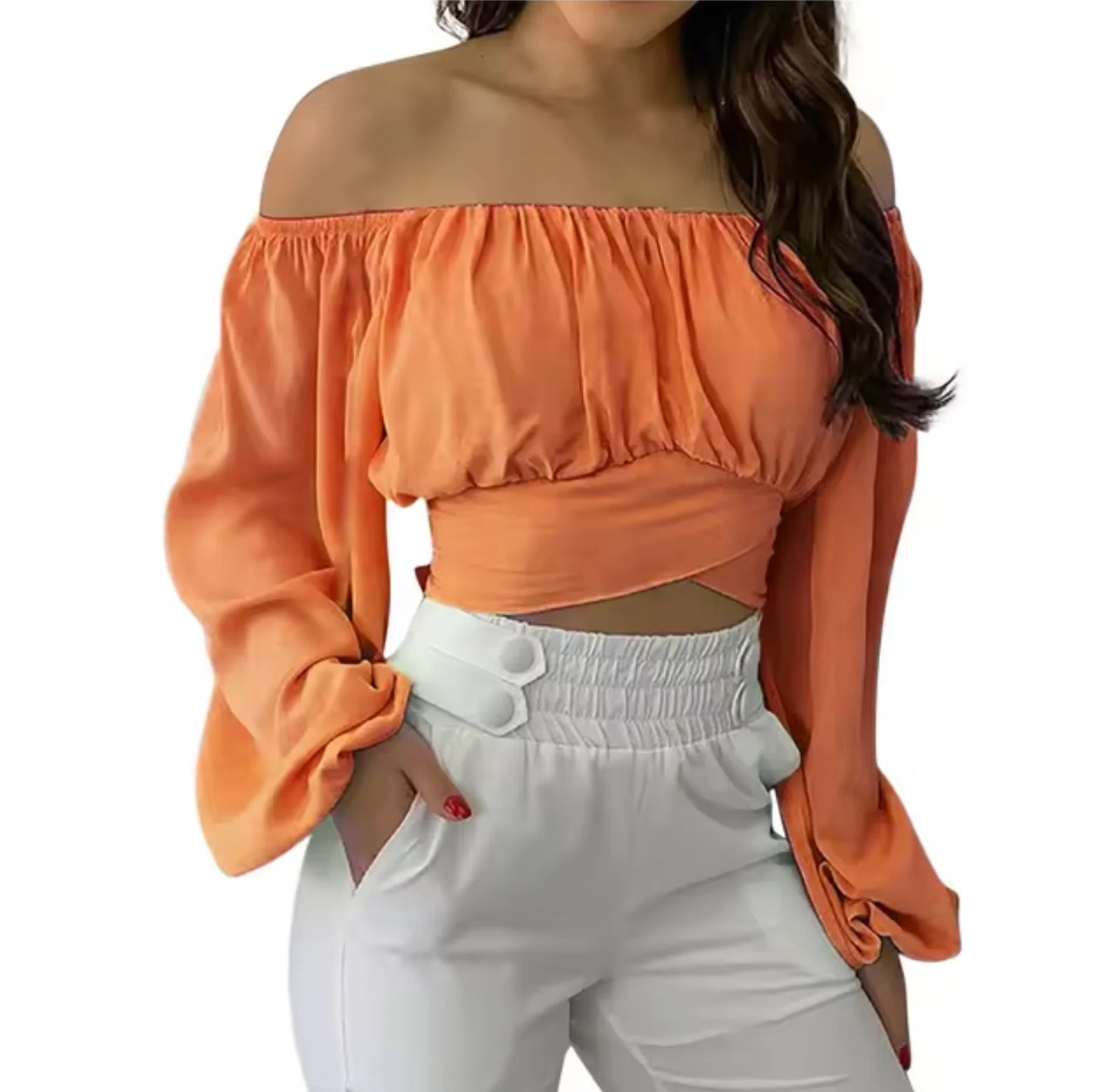 Rosella® | Off-The-Shoulder Crop Top - Image 4