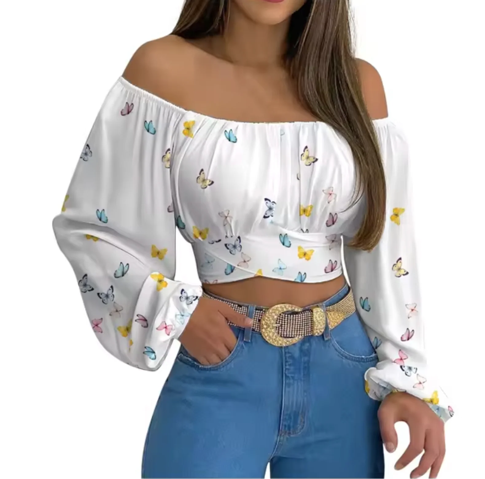 Rosella® | Off-The-Shoulder Crop Top - Image 9