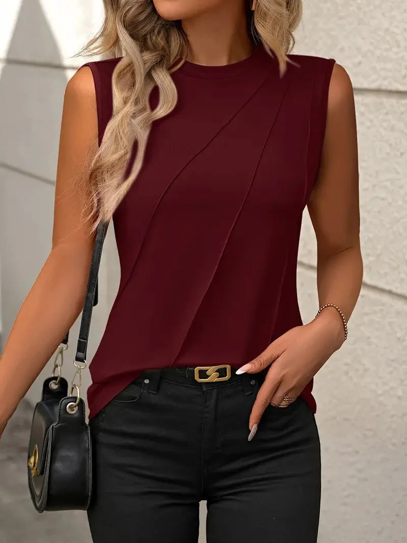 Rubí® | Women'S Sleeveless Top With Elegant Wrap Design - Image 10