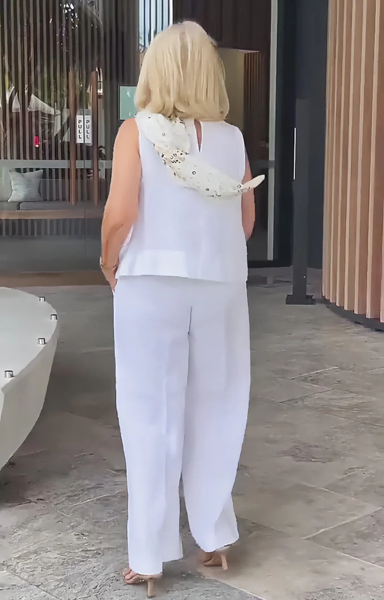 Ruby® | Cotton Linen Trouser Suit - Image 6