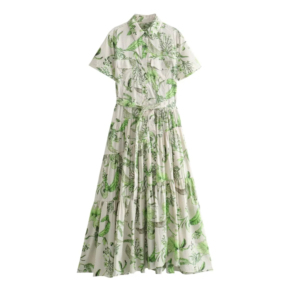 Sabina® | Plant Print Loose Fit Boho Summer - Image 4