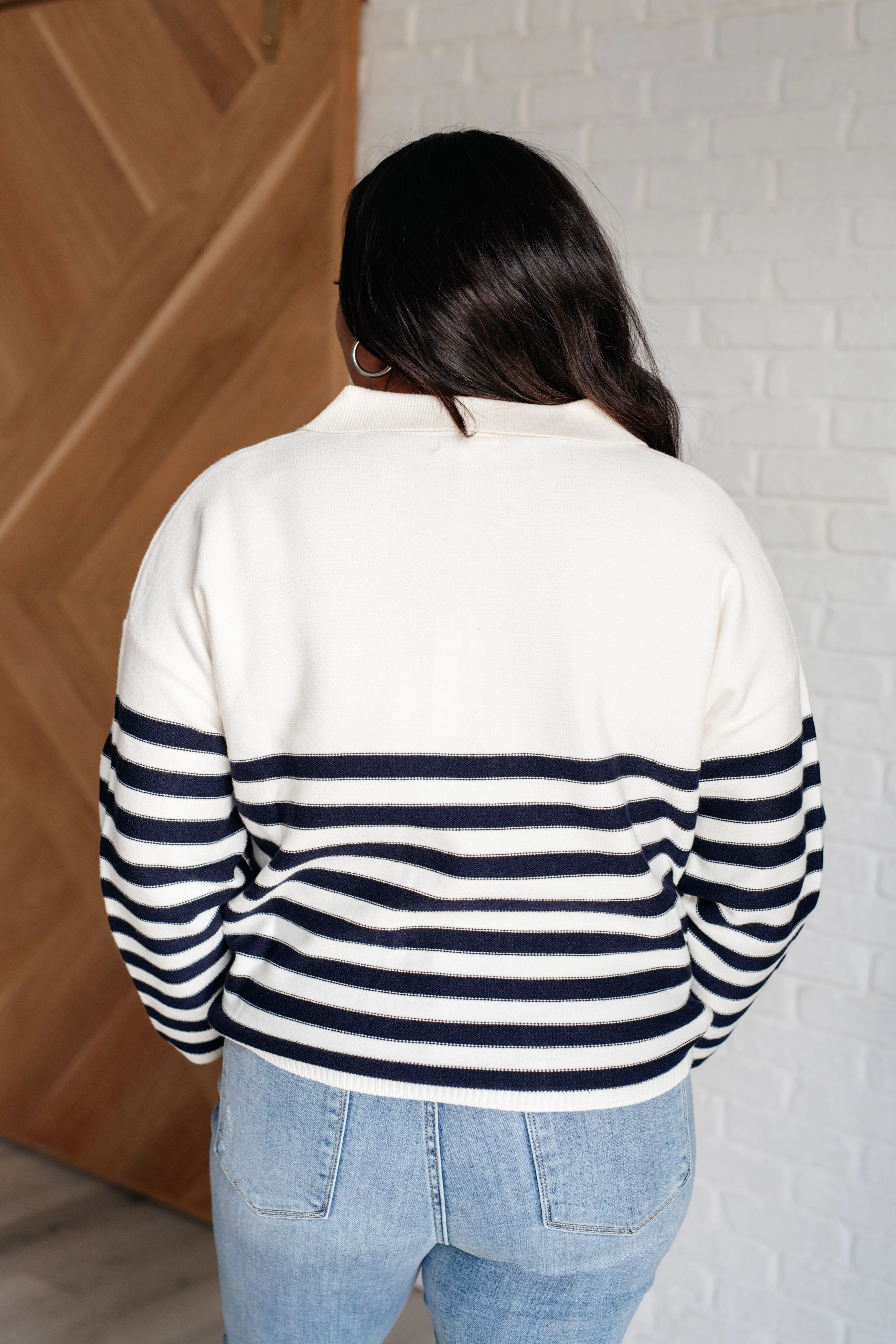 Sabine | “Memorable Moments” striped sweater in white - Image 7