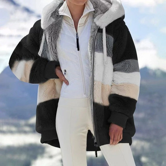 Sabrina | Fleece jacket with hood - Image 2