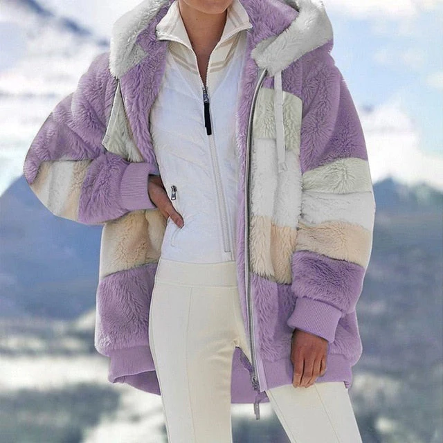 Sabrina | Fleece jacket with hood - Image 3