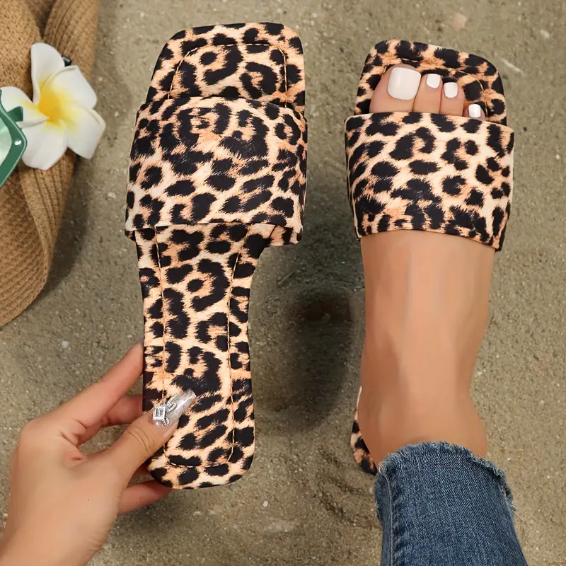 Sabrina® | Leopard Print Flip Flops For Women - Image 3