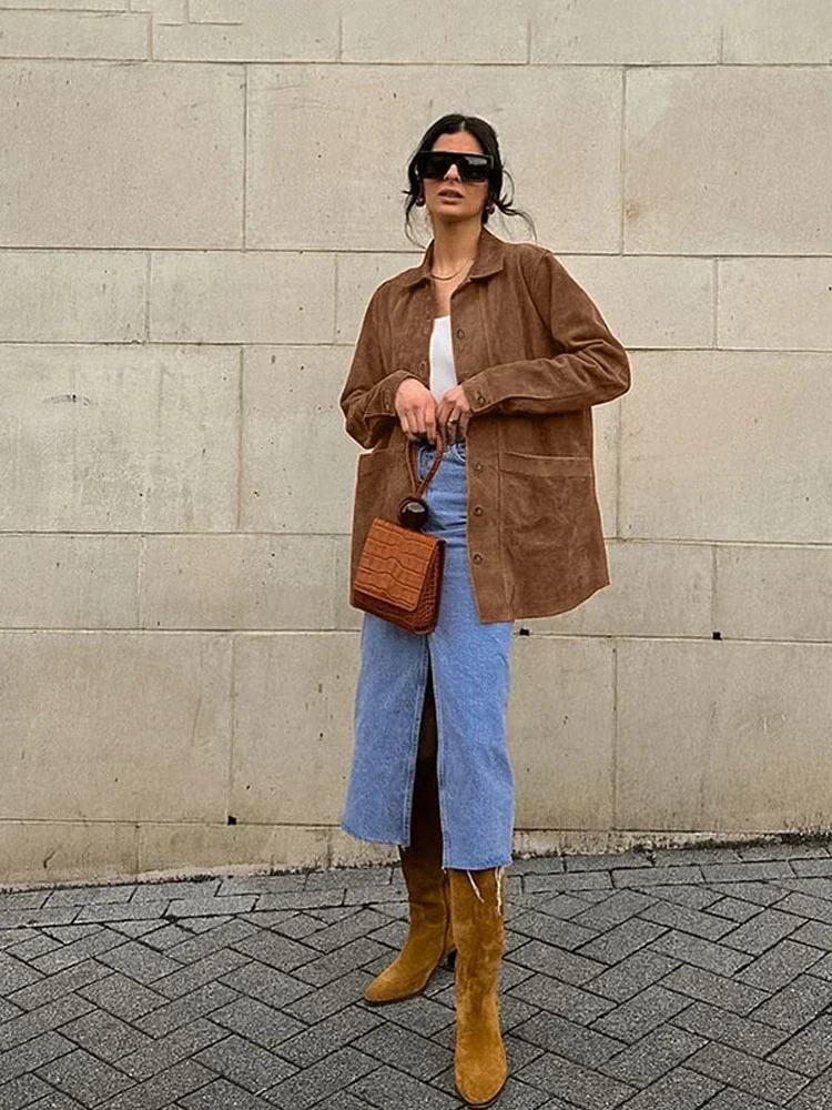 Samanta | Elegant brown jacket for women