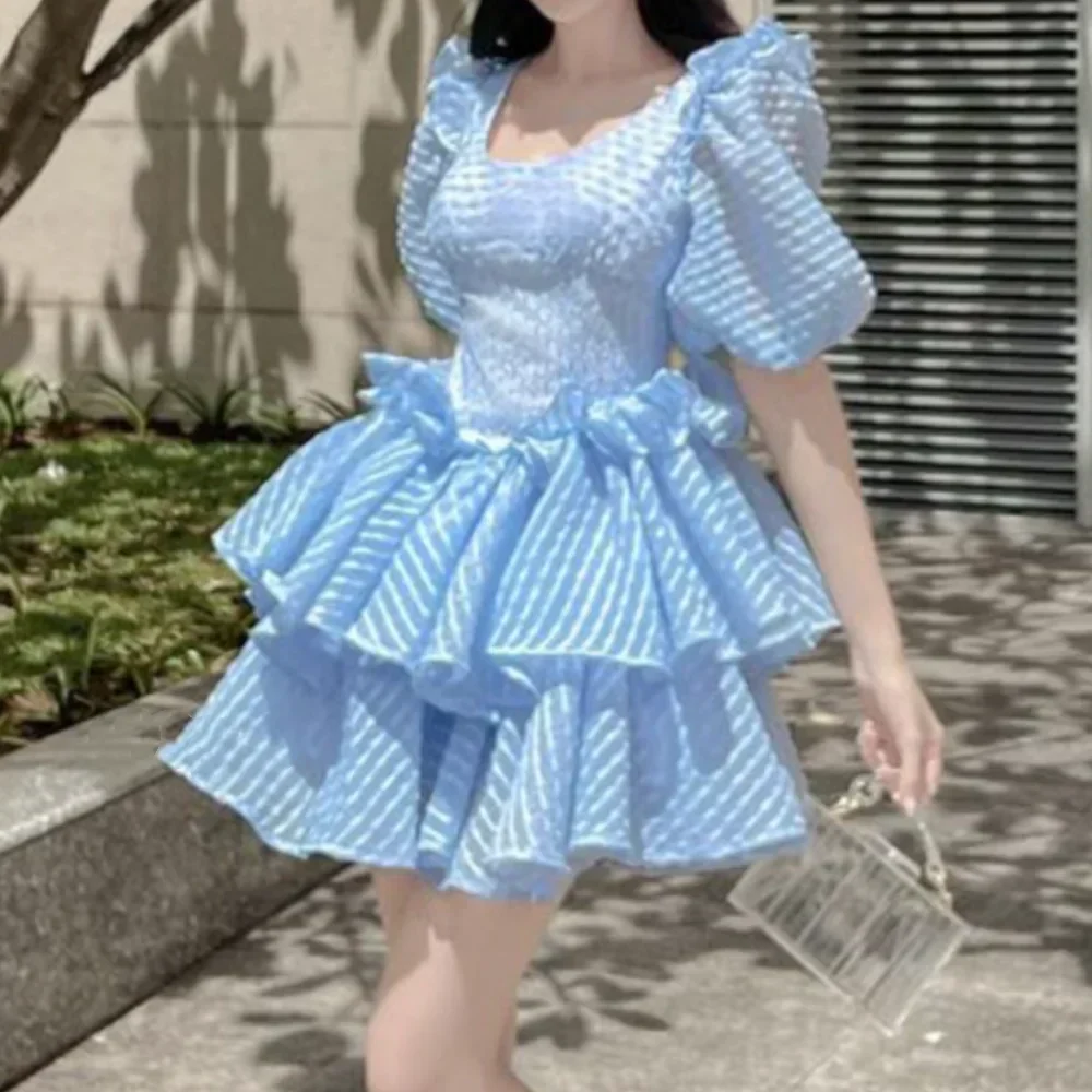 Samanta® | Polyester Blue And White Summer - Image 3