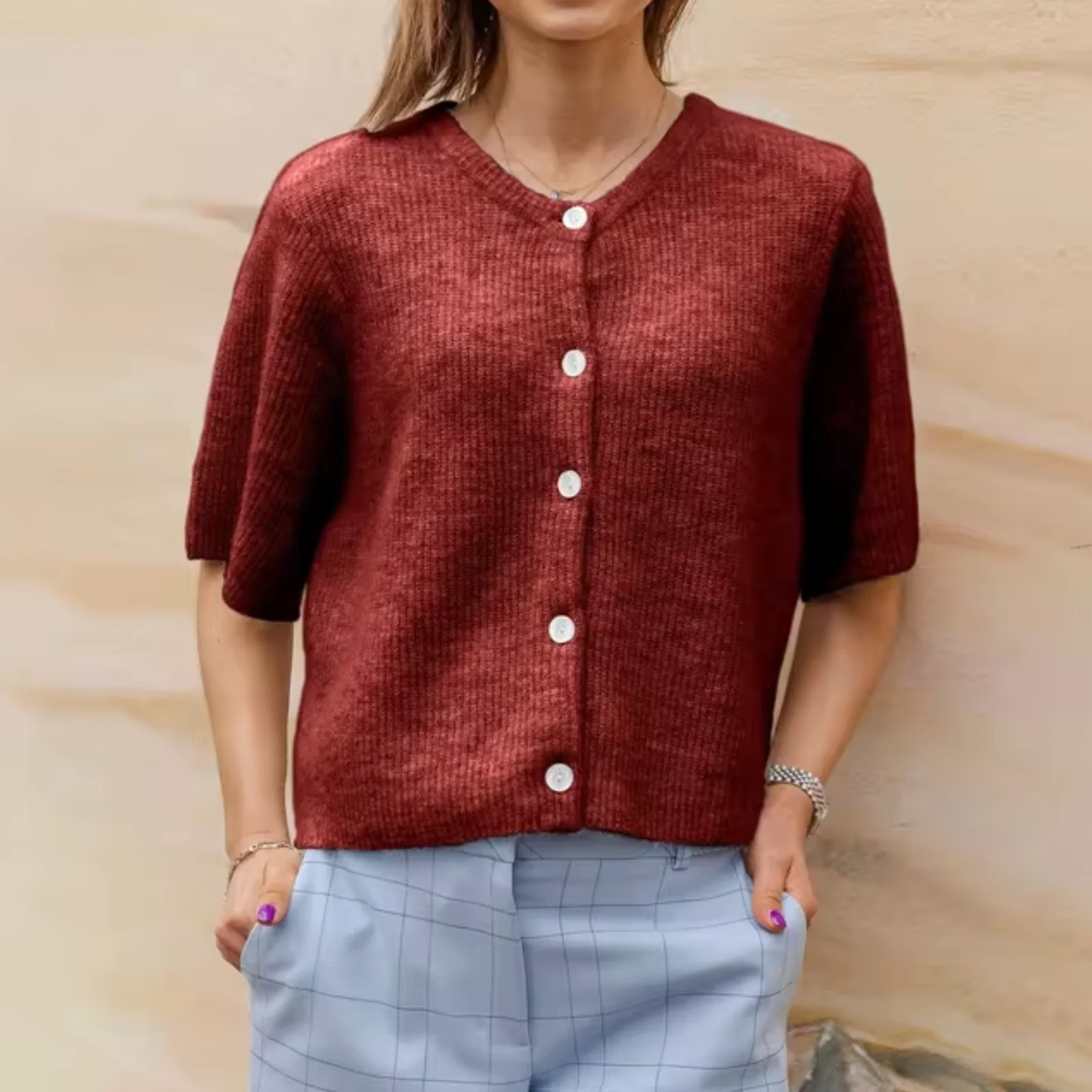 Samanta | Short sleeve cardigan - Image 4
