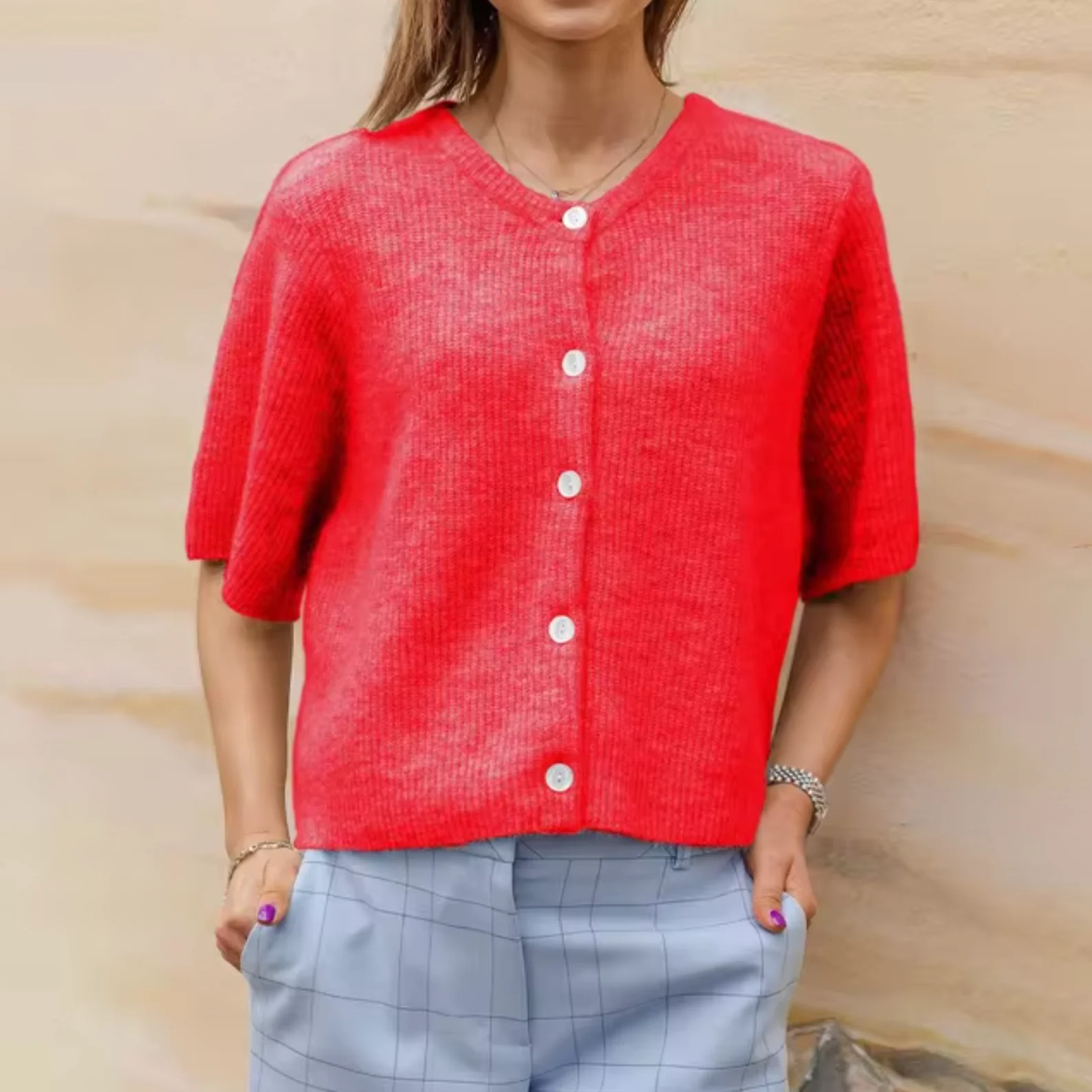 Samanta | Short sleeve cardigan - Image 5