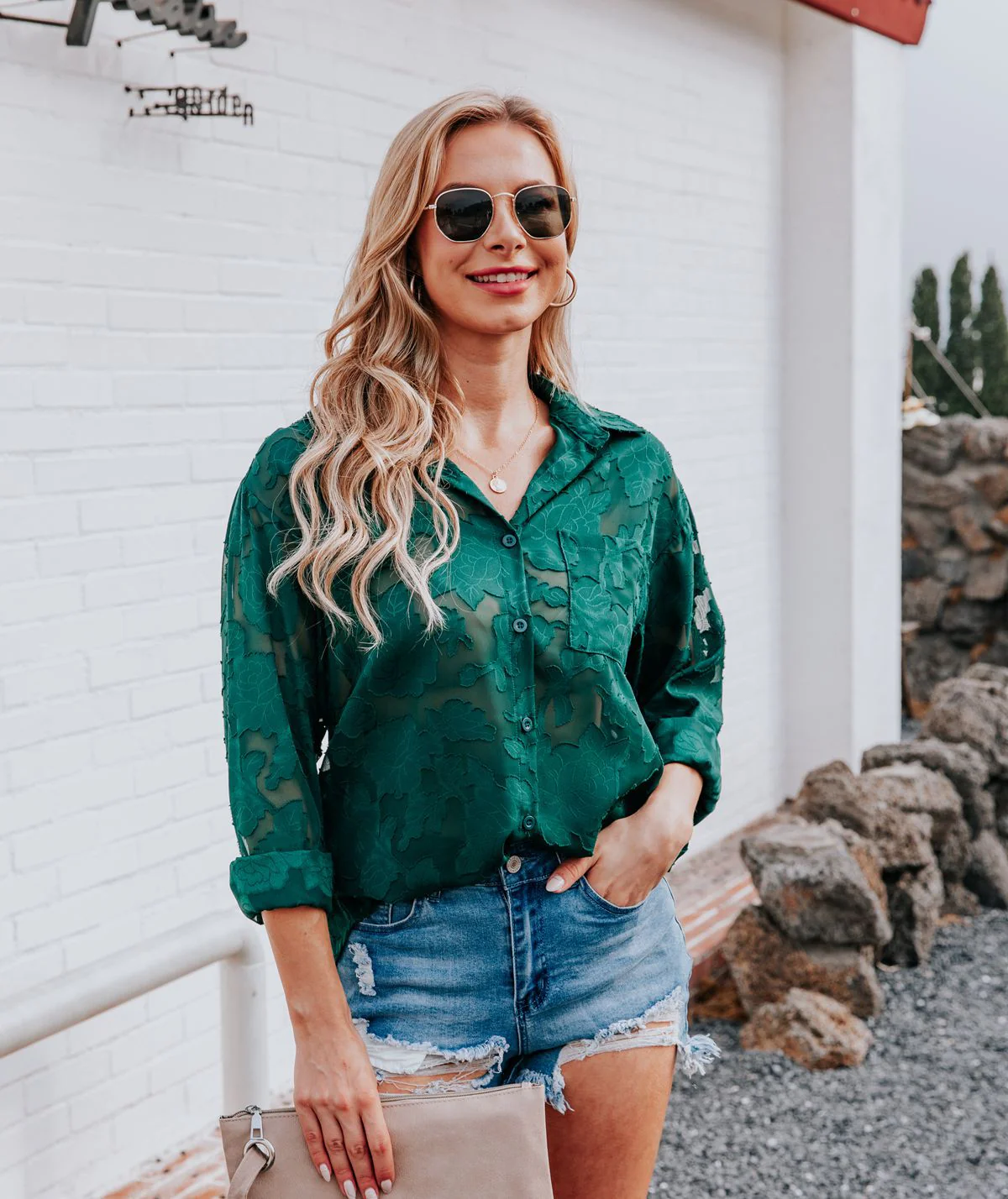 Sandra® | Casual Green Blouse