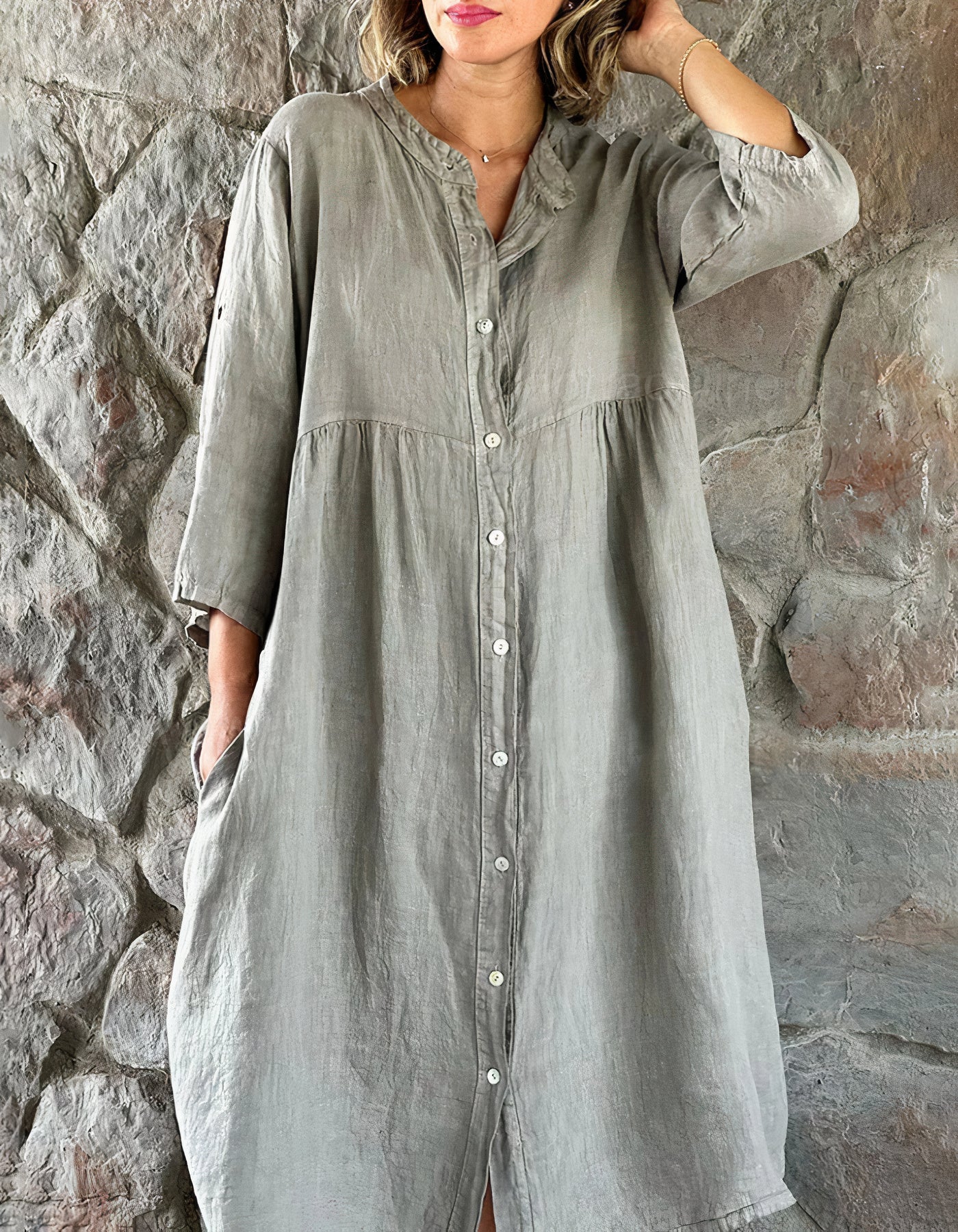 Sandra® | Cotton And Linen Beach Dress - Image 3