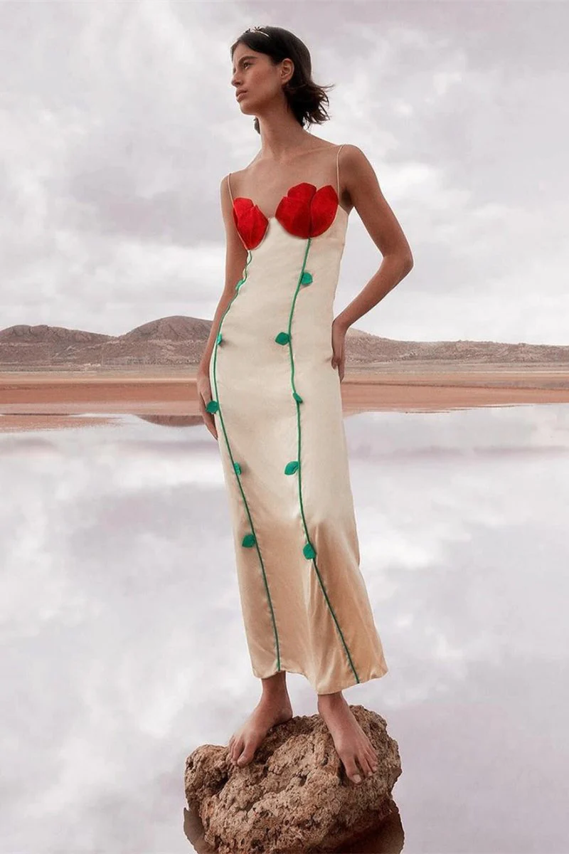 Sandra® | Detailed Maxi Dress With High Slit - Image 7