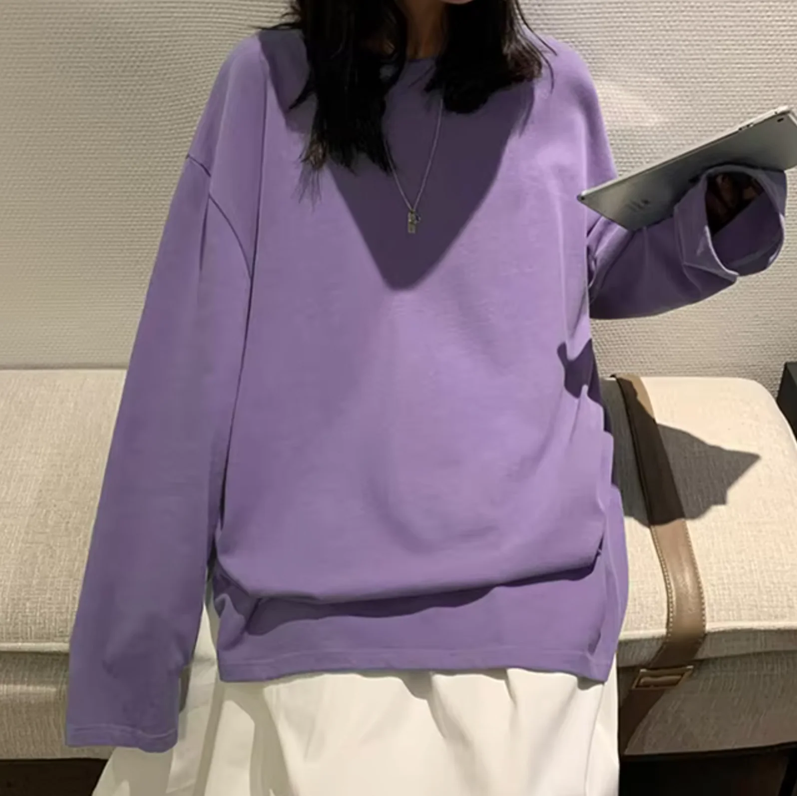 Sandra | Long sleeve cotton t-shirt - Image 10