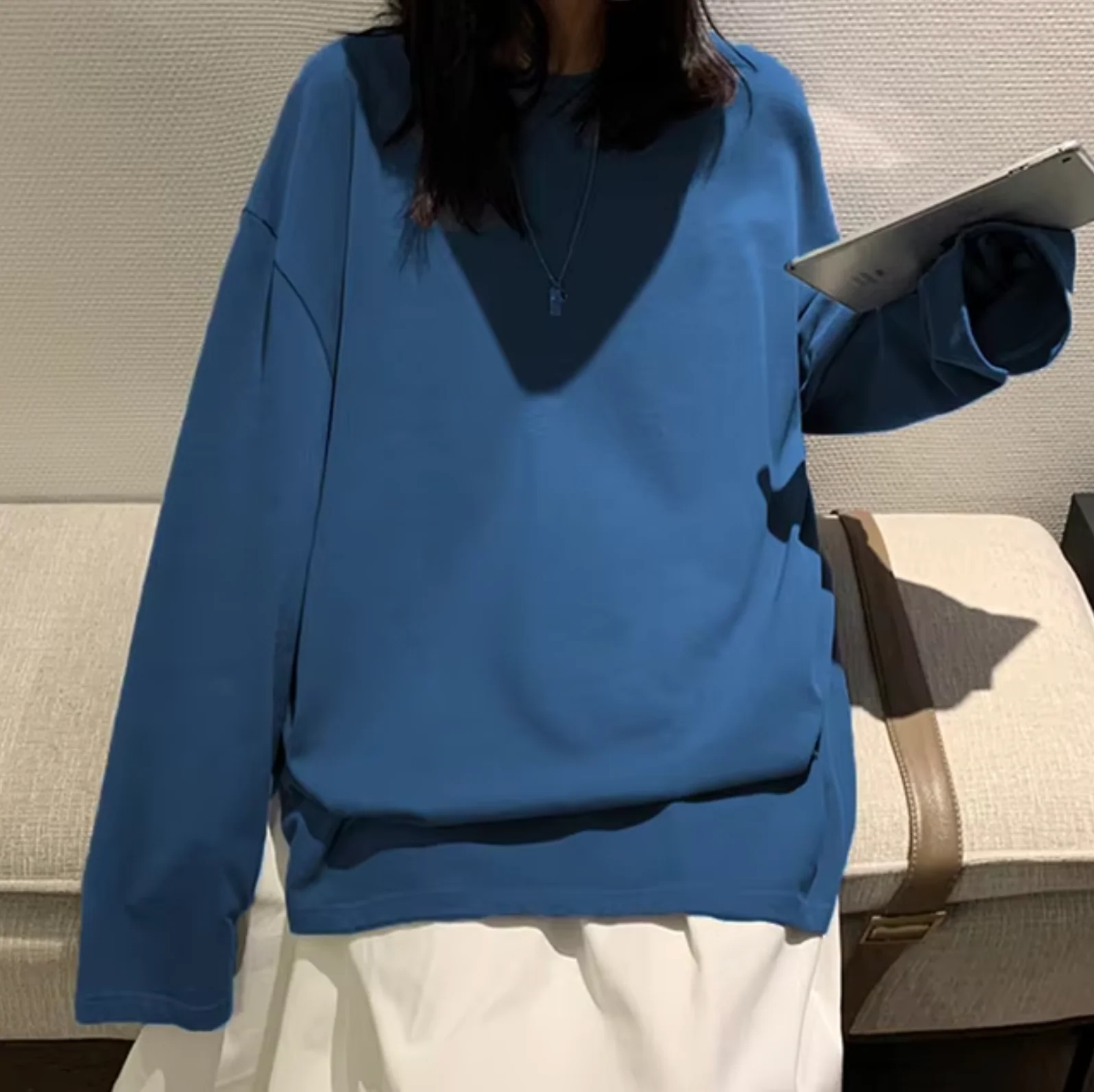 Sandra | Long sleeve cotton t-shirt - Image 3