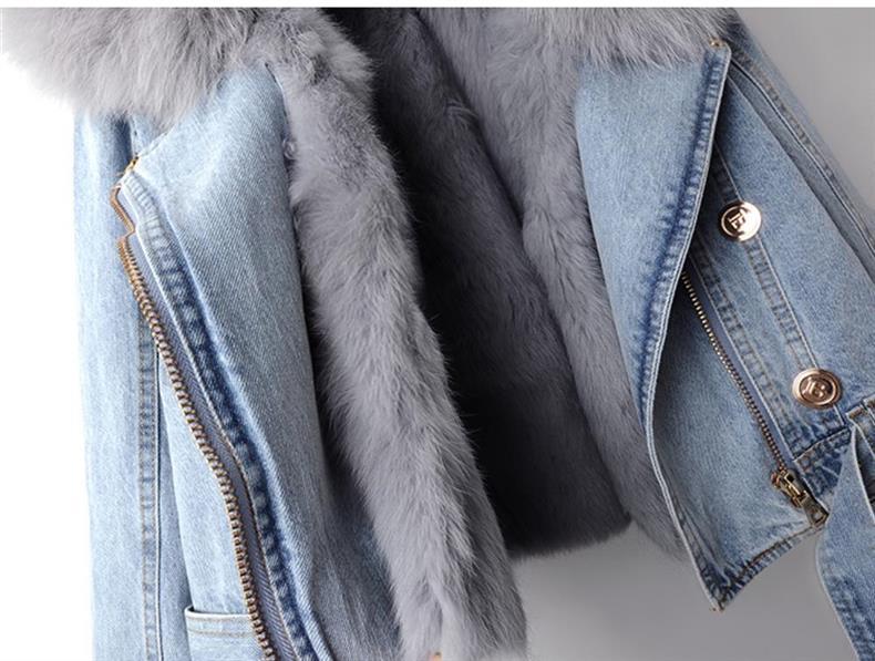 Sandra | Short denim jacket with lining - Image 6