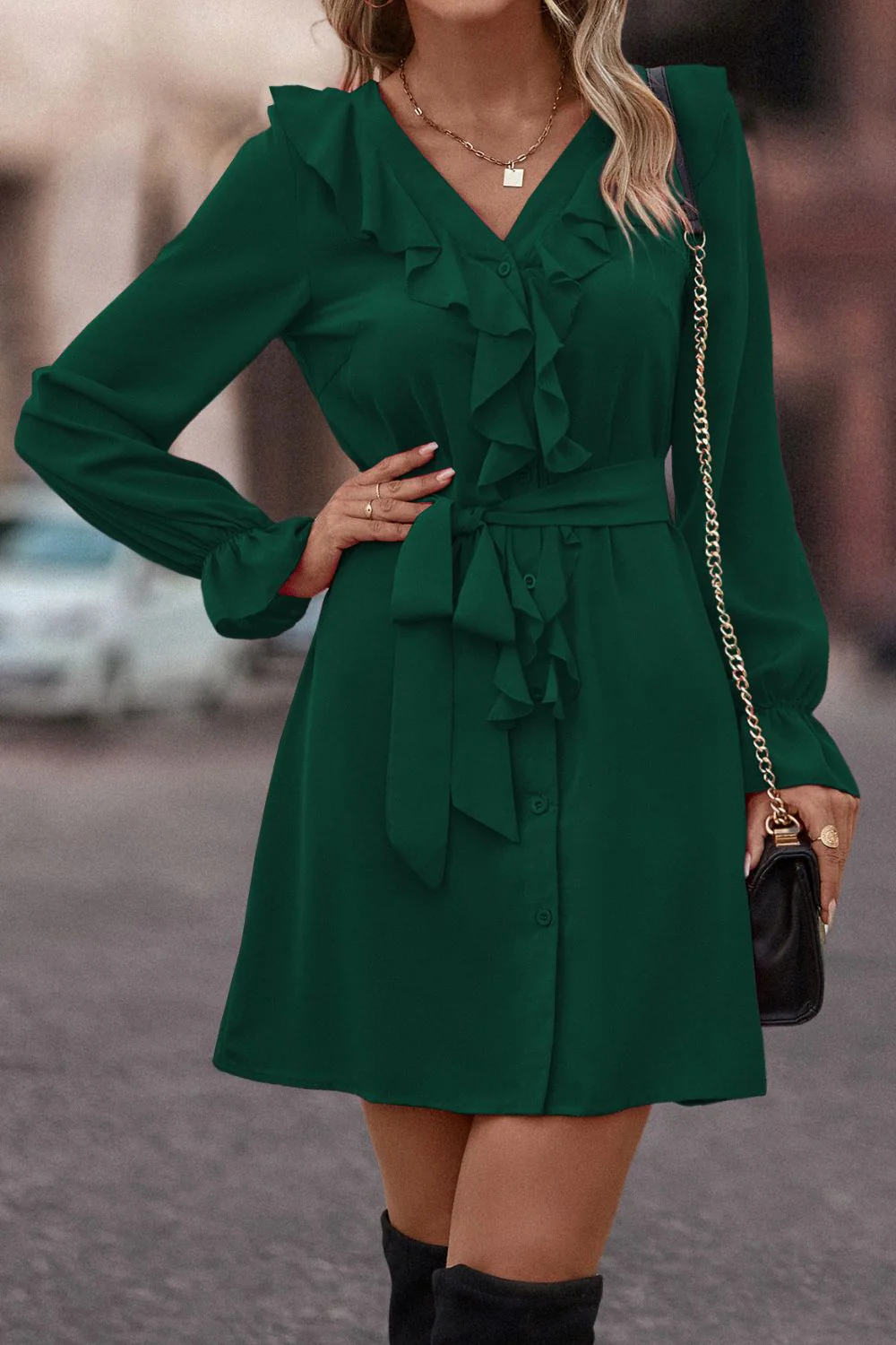 Sara | Elegant and casual winter dress - Image 5