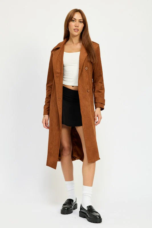 Selma | SUEDE TRENCH COAT - Image 4
