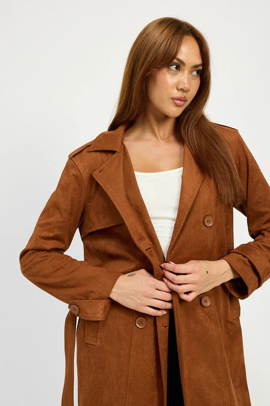 Selma | SUEDE TRENCH COAT - Image 5