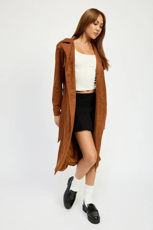 Selma | SUEDE TRENCH COAT - Image 6