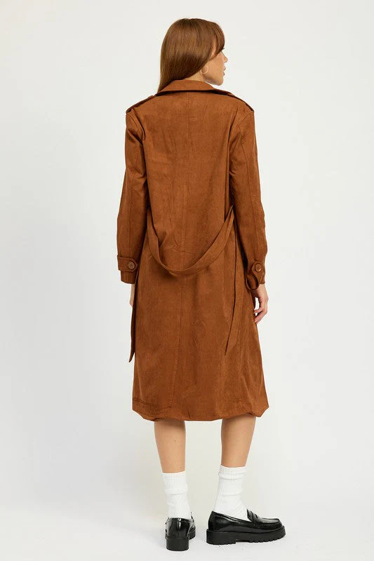 Selma | SUEDE TRENCH COAT - Image 8