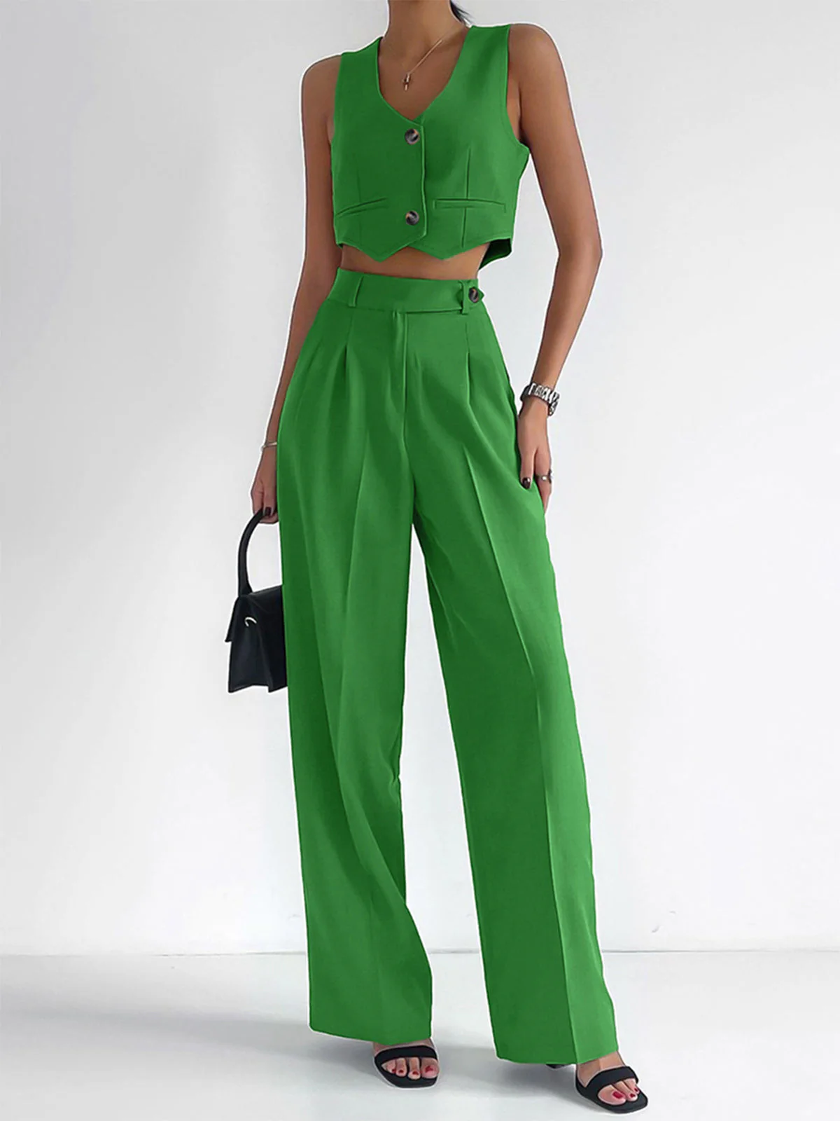 Sheila® | Elegant Vest And Trousers Set - Image 4