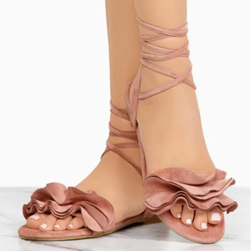 Sheila® | Flower Flat Sandals Women Sandals - Image 4
