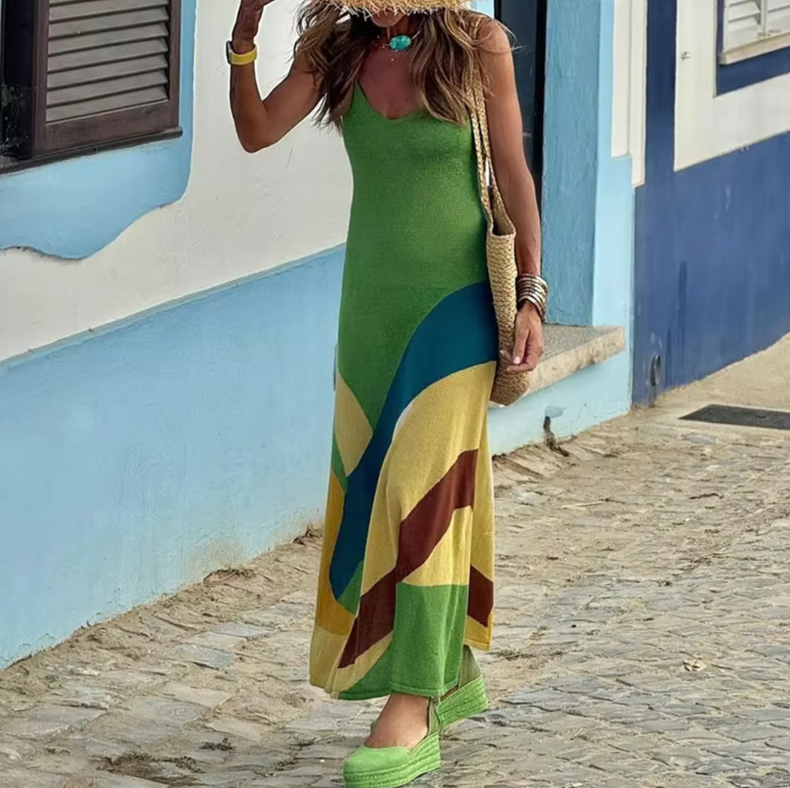 Sibilla® | Vibrant Figure-Flattering Maxi Dress