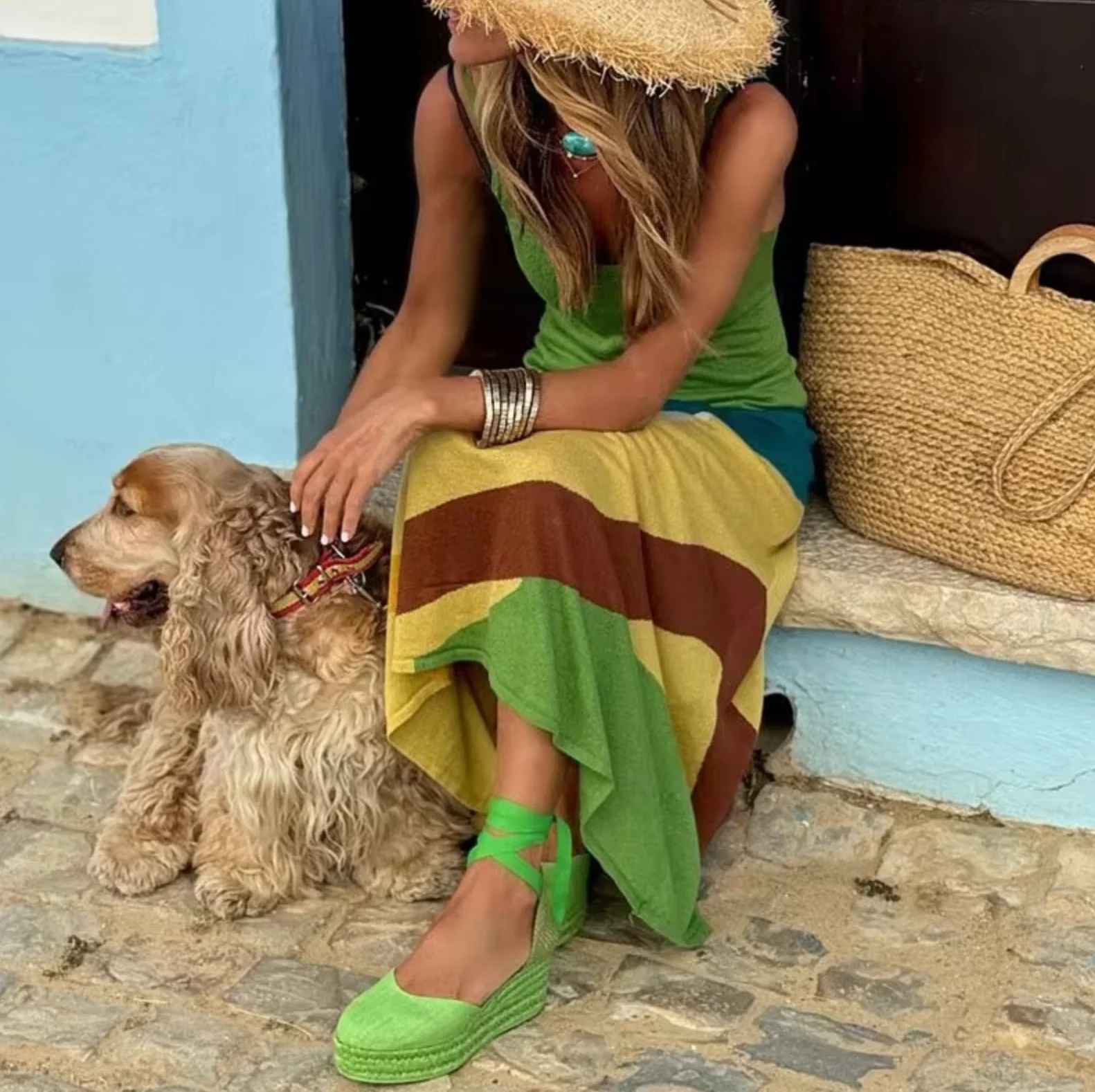 Sibilla® | Vibrant Figure-Flattering Maxi Dress - Image 3