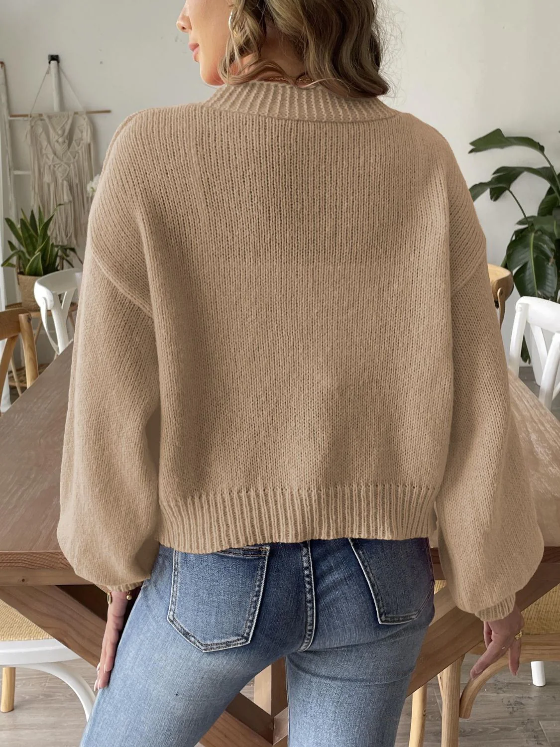 Sibylle | Beaded cardigan with long sleeves and an open front - Image 16