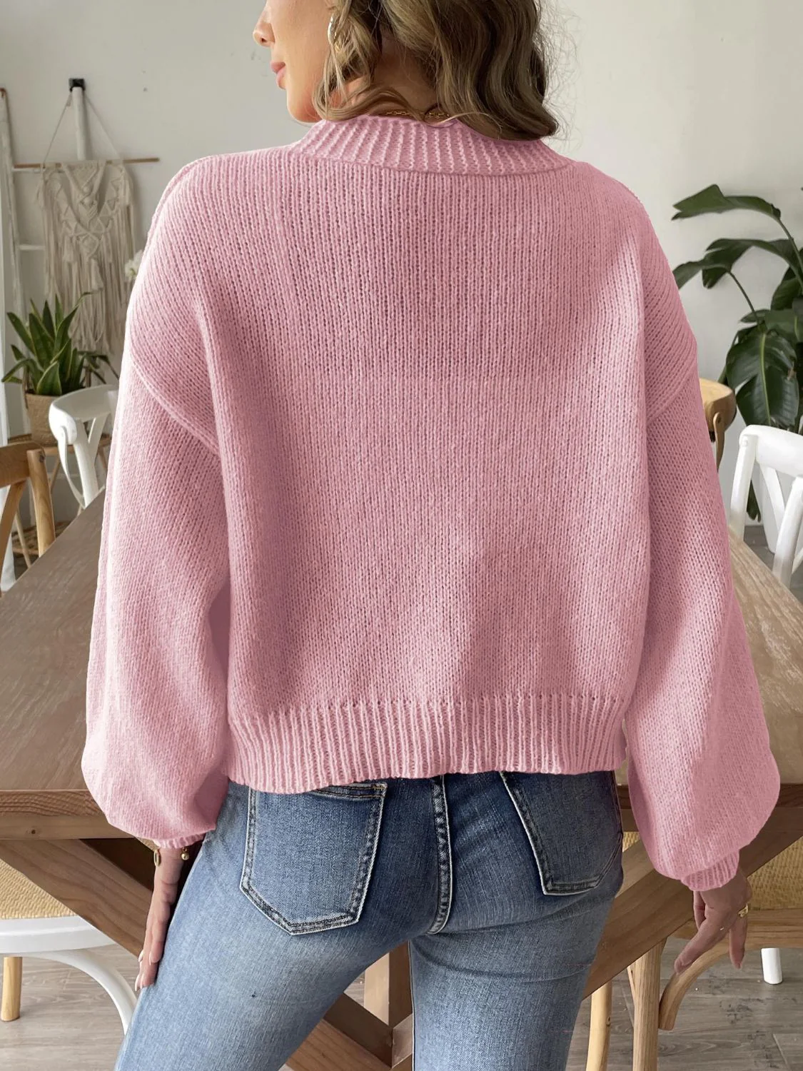 Sibylle | Beaded cardigan with long sleeves and an open front - Image 9