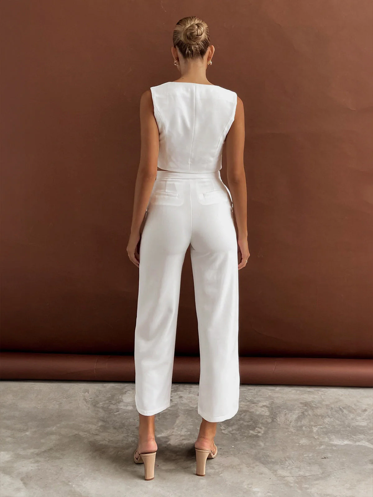 Sidney® | Elegant Trouser Set With An Asymmetrical Cut - Image 2