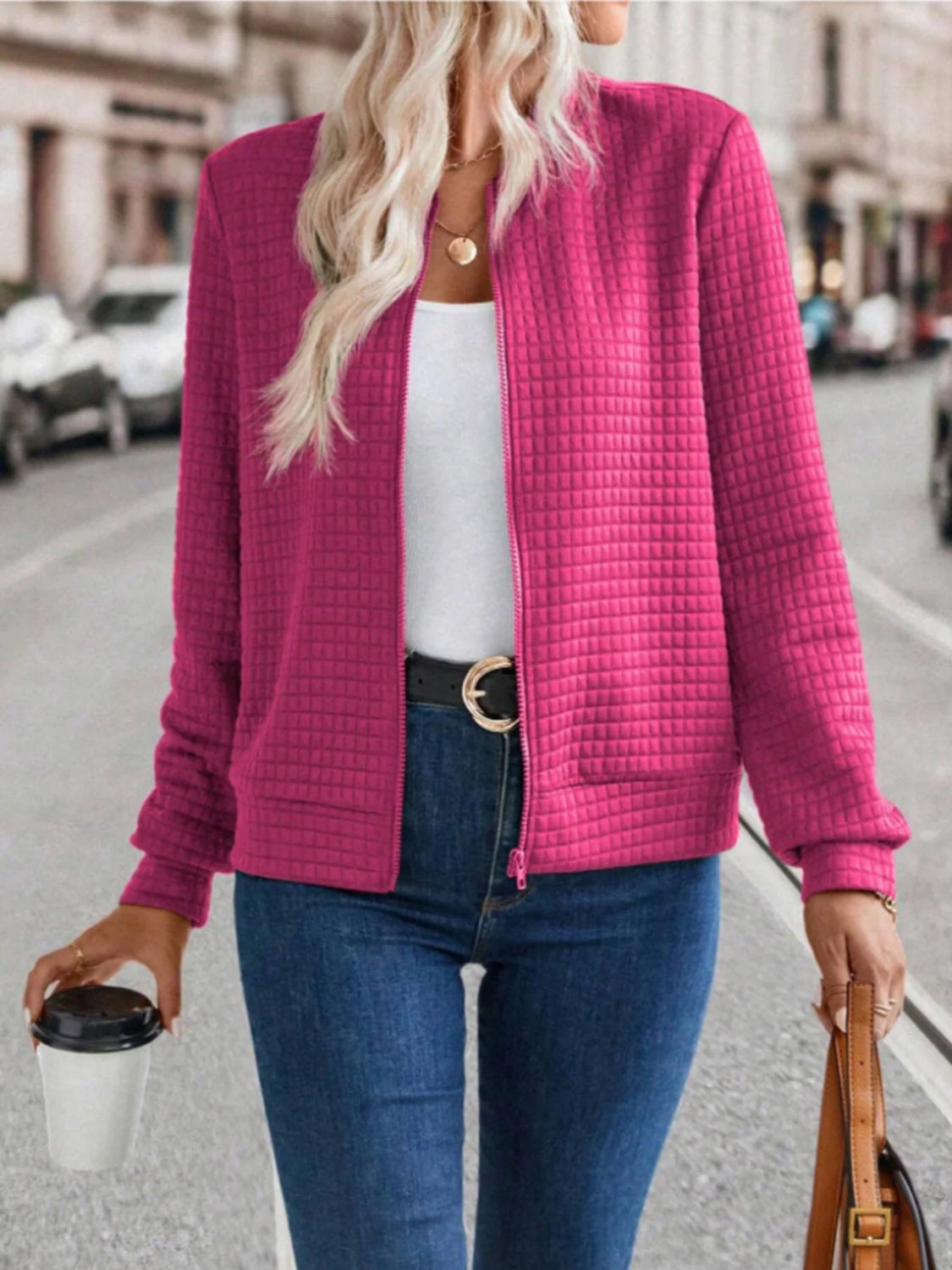 Sigrid | Long sleeve jacket with zip - Image 13