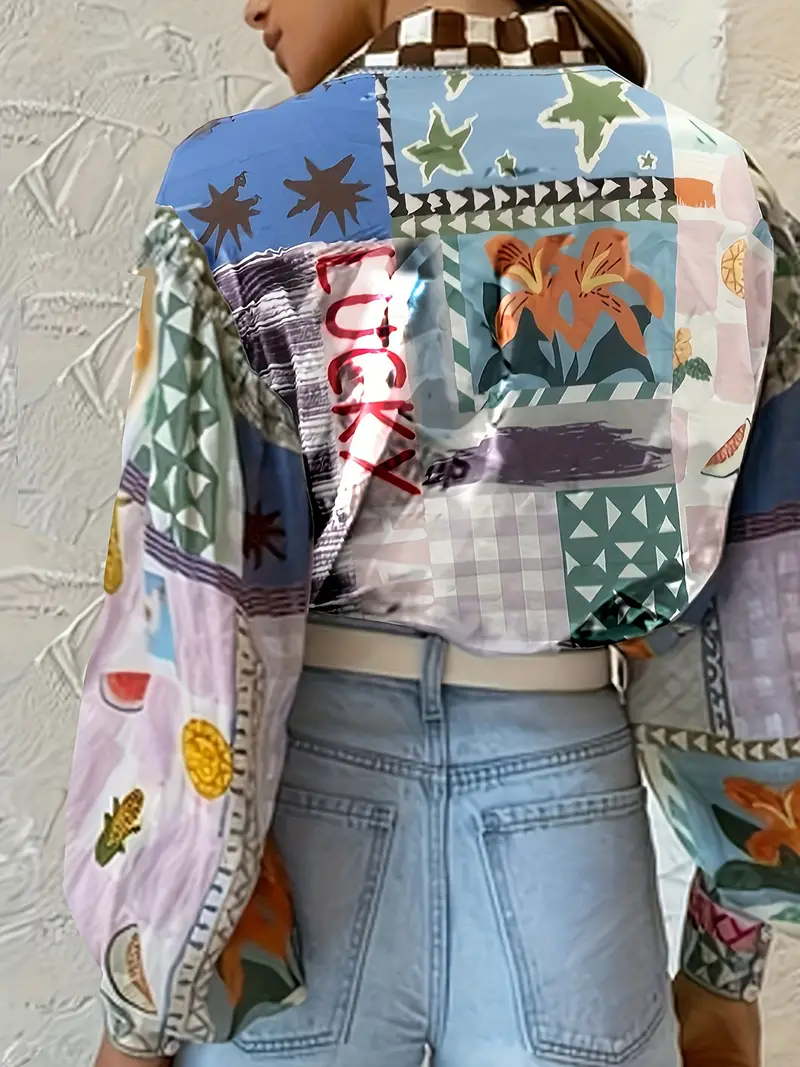 Silvia® | Long-Sleeved Artistic Blouse - Image 3