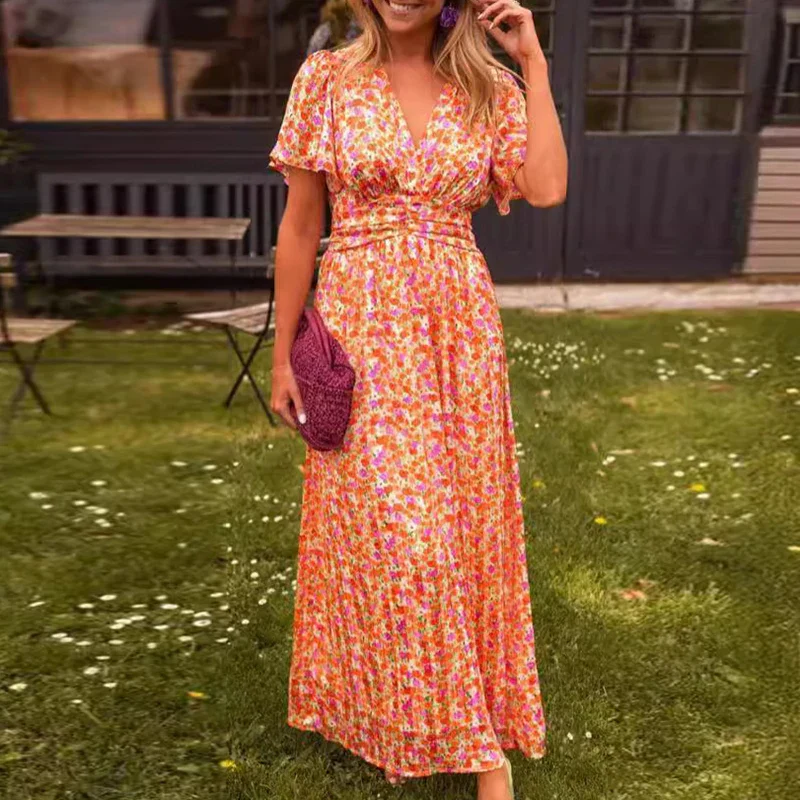 Silvia® | Long Women'S Skirt With V-Neck