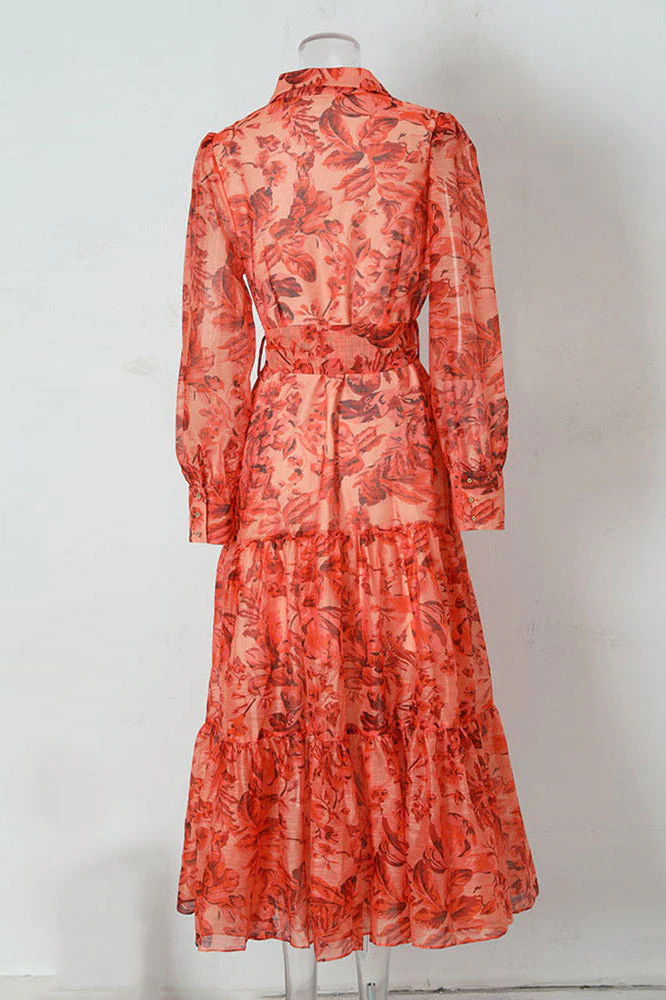 Silvia® | Maxi Dress With Balloon Sleeves And Print - Image 3