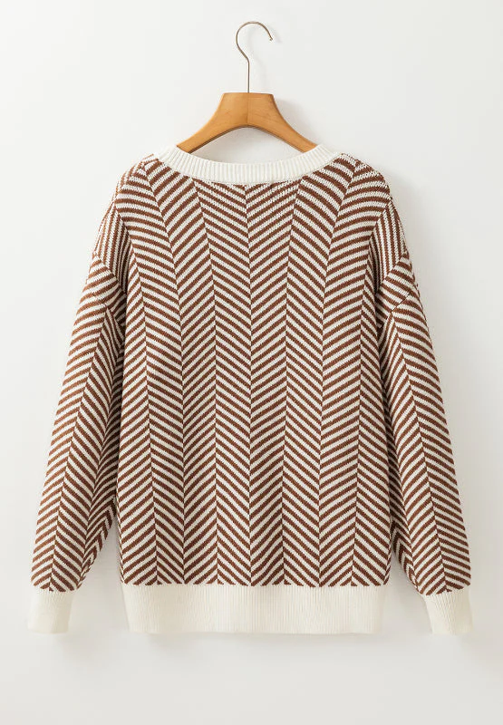 Silvia | Striped long-sleeved sweater with a crew neck - Image 10