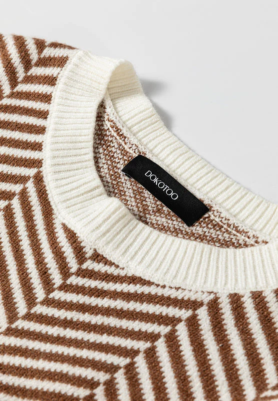 Silvia | Striped long-sleeved sweater with a crew neck - Image 11
