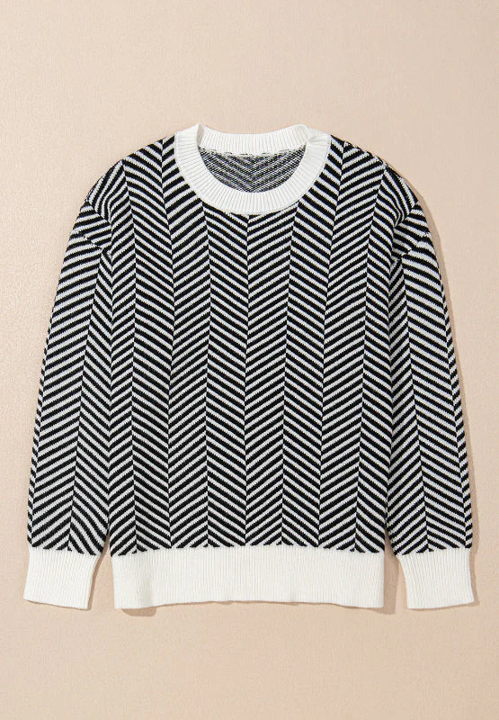 Silvia | Striped long-sleeved sweater with a crew neck - Image 20
