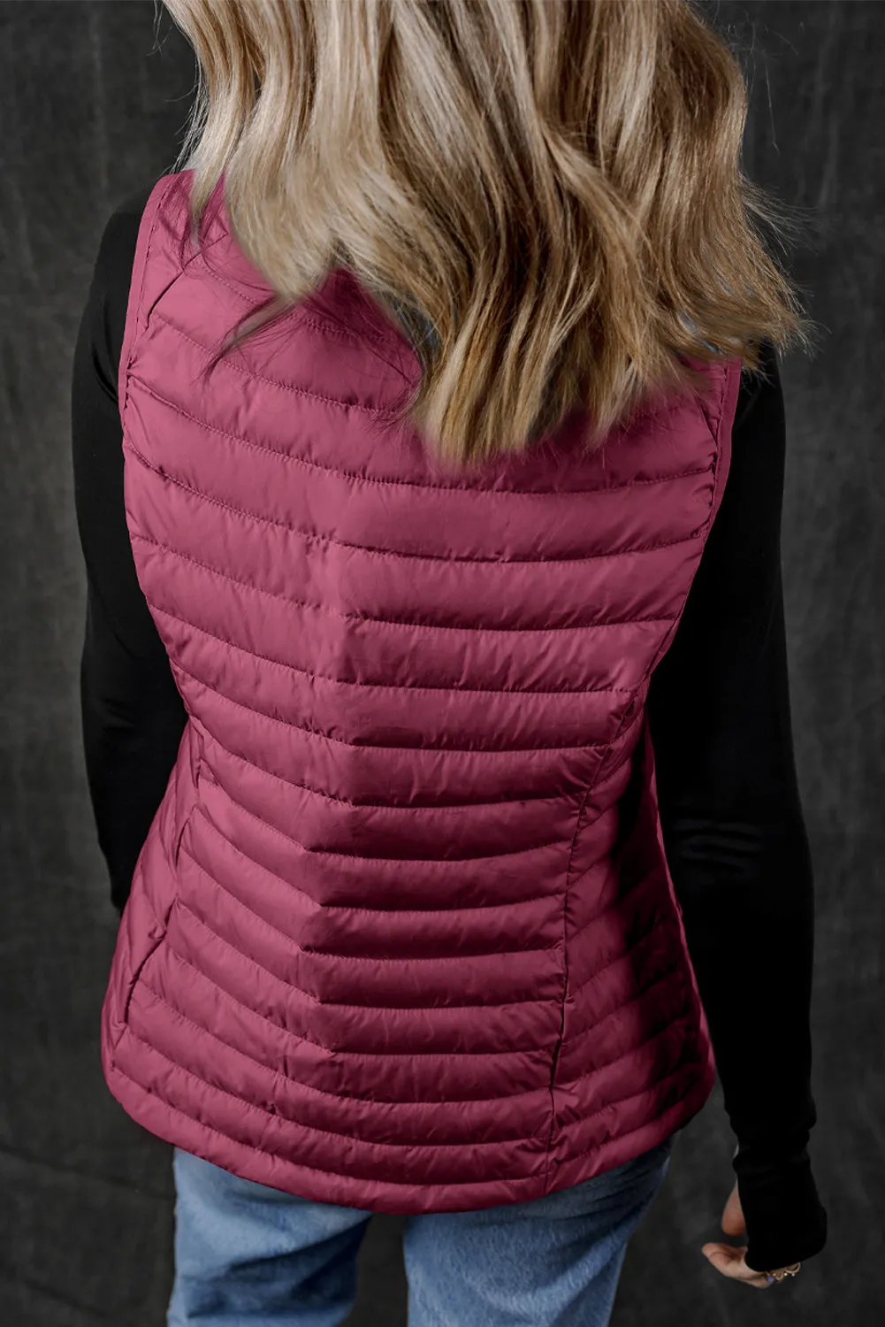 Silvia | Vest coat with zip and pockets - Image 12