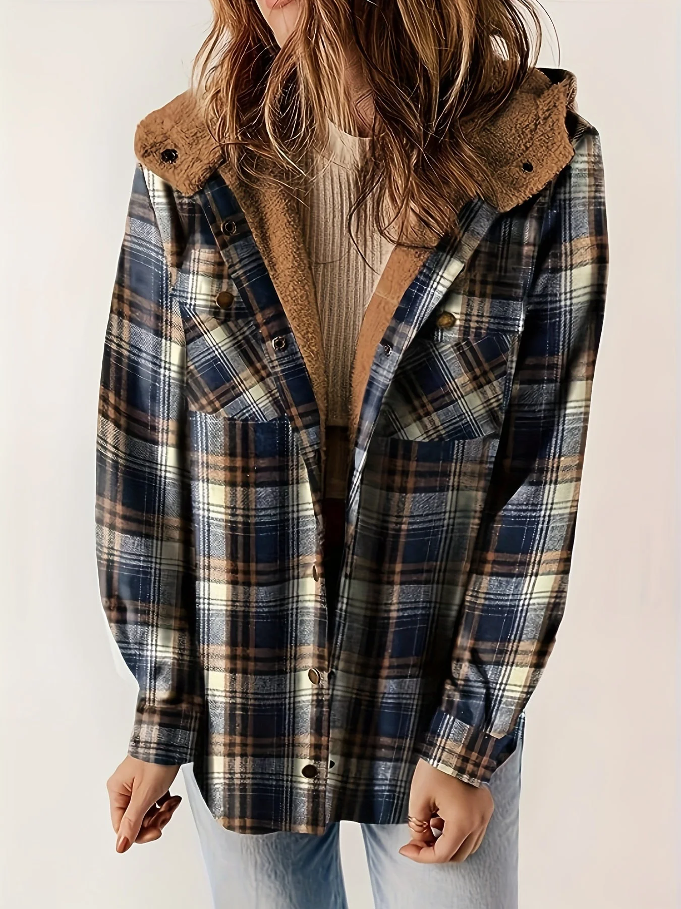 Simona | Checked jacket - Image 3