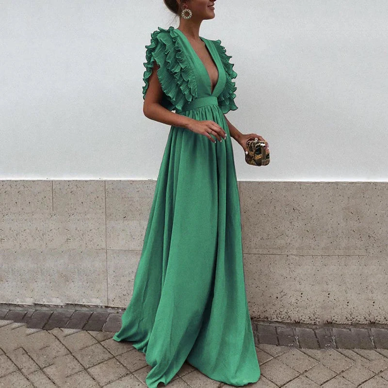 Simona® | Elegant Dress With Ruffled Sleeves - Image 2