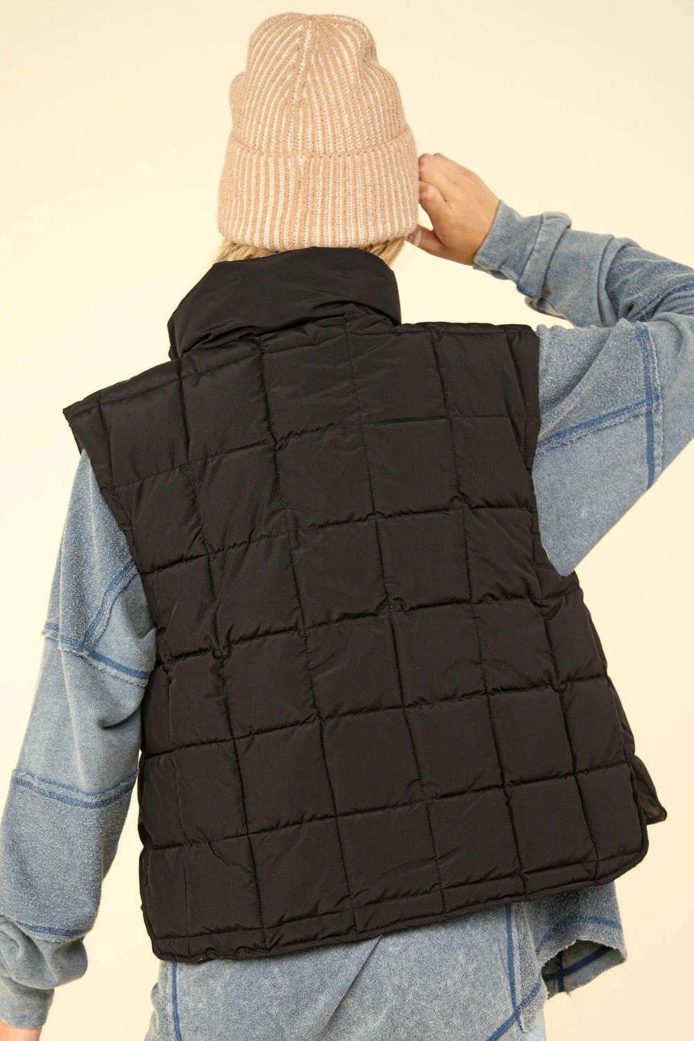 Simona | Padded, warm vest with zip - Image 2