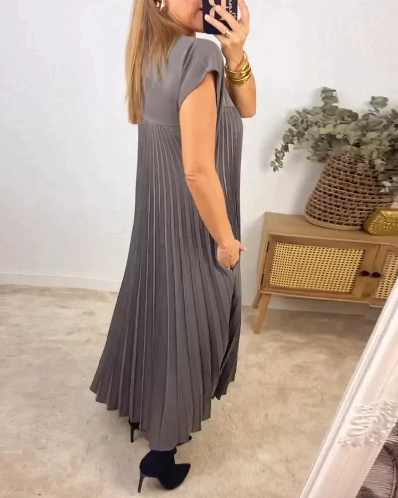 Simona® | Sleeveless Dress With Pleats - Image 13