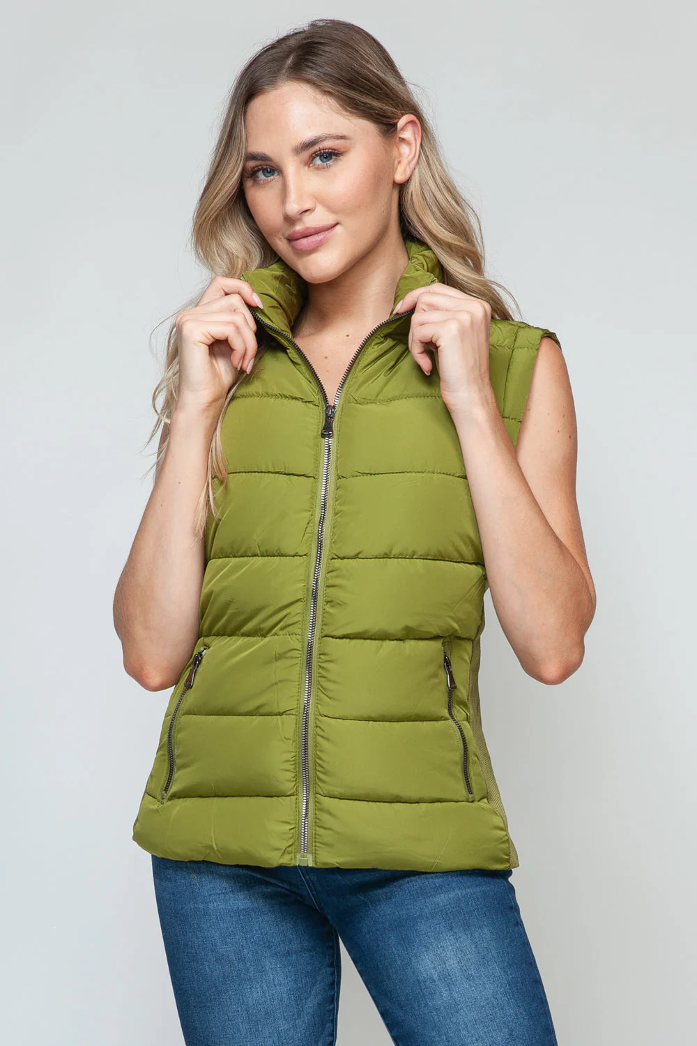 Simona | Snobbish turtleneck vest with zip and pockets - Image 7