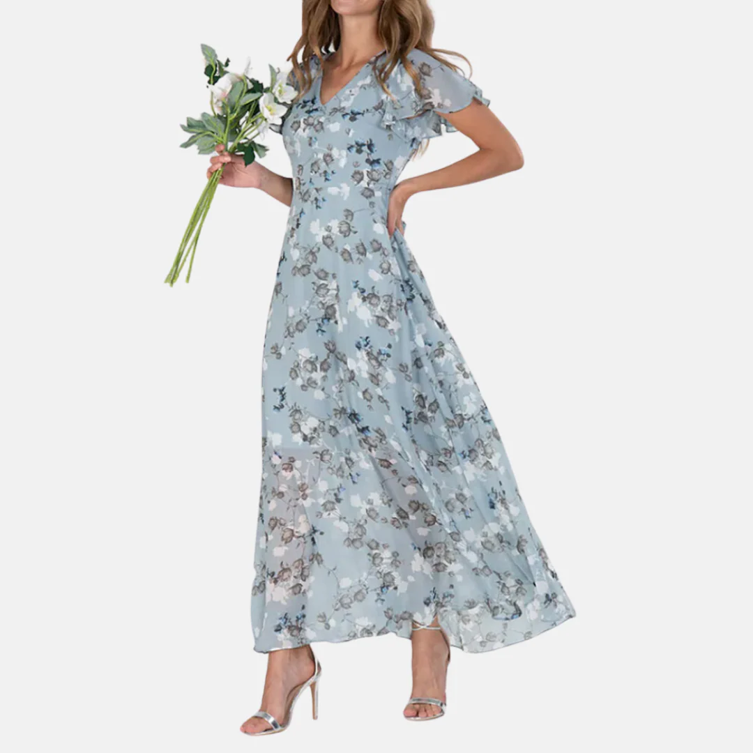 Simone® | Elegant Floral Print Dress