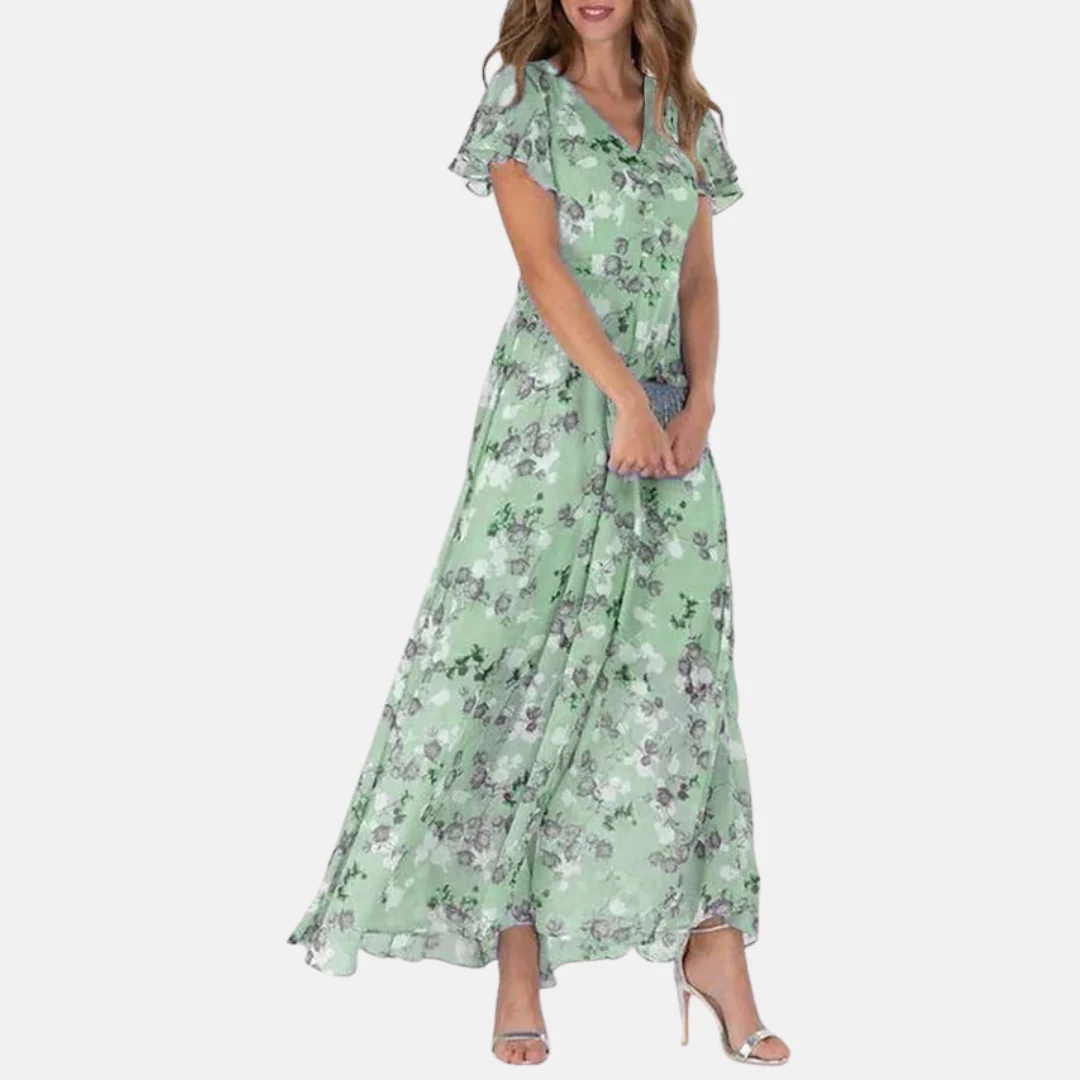 Simone® | Elegant Floral Print Dress - Image 4