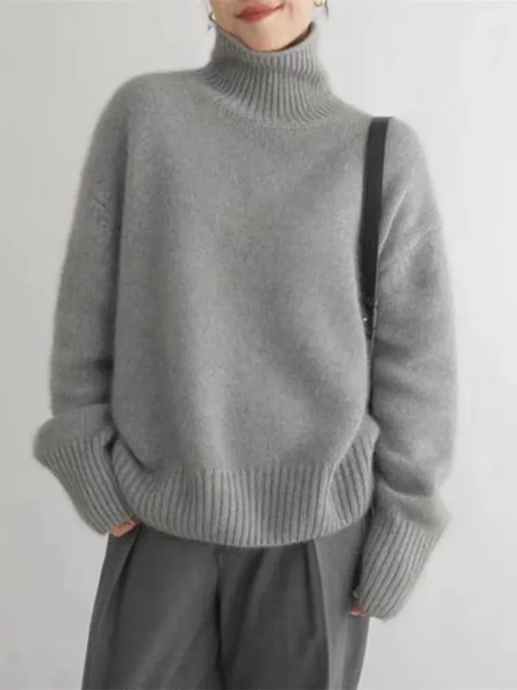 Sofia | Comfortable, knitted, soft turtleneck sweater - Image 4