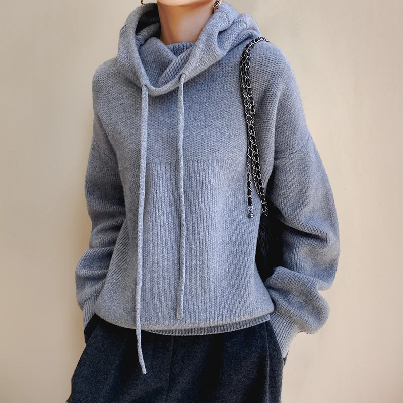Sol | Hooded knit sweater - Image 3