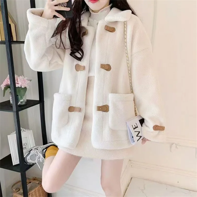 Sonia | Casual short jacket in a lambskin look - Image 7